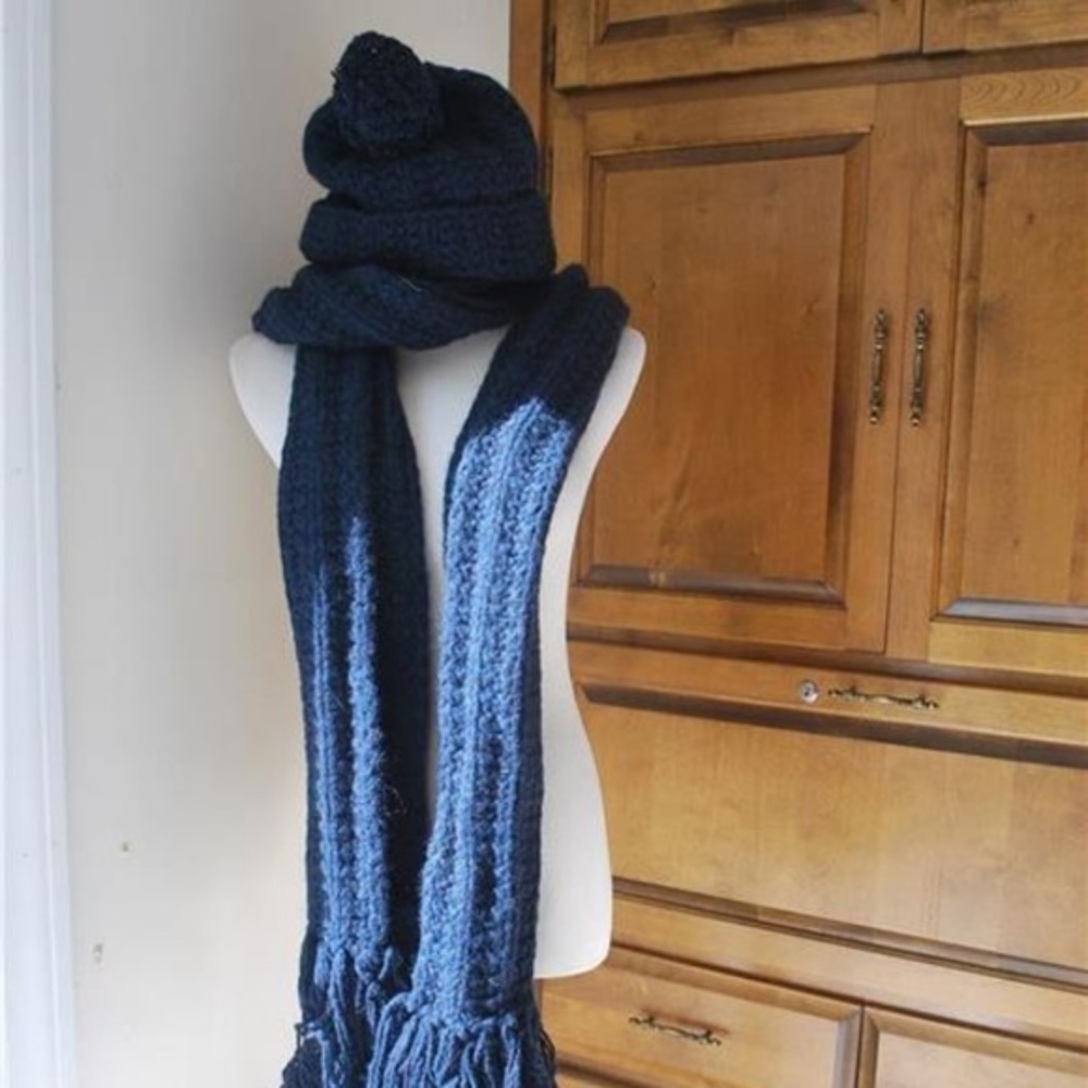 VINTAGE Abercrombie Fitch scarf hat New rare Y2K wool